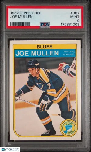 1982 O-Pee-Chee Joe Mullen #307 PSA 9 HOF