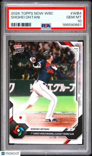 2026 Topps Now World Baseball Classic Shohei Ohtani #WB4 front