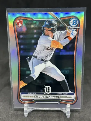 Kevin McGonigle 2026 Topps Bowman Chrome Rookie Red Logo Refractor #6 Tigers