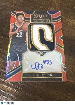 2025-26 Panini Select Derik Queen #JRS-QUE Red /75 RPA
