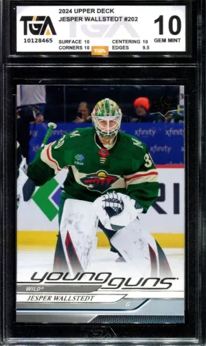 2024-25 UPPER DECK JESPER WALLSTEDT YOUNG GUNS ROOKIE TGA 10