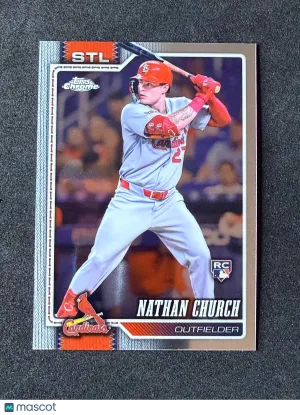 Nathan Church 2026 Topps 24 Sandglitter St. Louis Cardinals