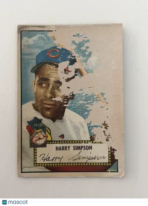 1952 Topps Harry Simpson #193 Low Grade