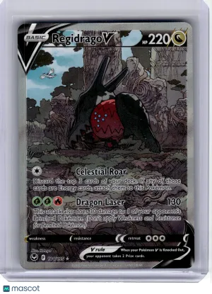 2022 Pokemon—Regidrago V #184 Silver Tempest—Ultra Rare Holo