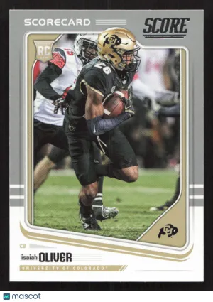 2018 Score Isaiah Oliver #334 Scorecard