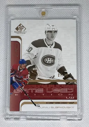 2022-2023 Upper Deck SP Game Used Hockey Juraj Slafovsky Rookie Gold Parallel/25