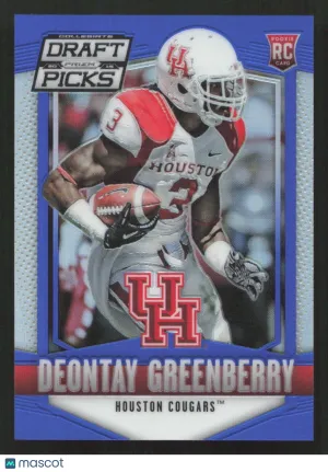 2015 Panini Prizm Collegiate Draft Picks Deontay Greenberry #166 Prizms Blue SN