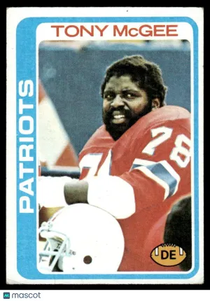 1978 Football Tony McGee #16