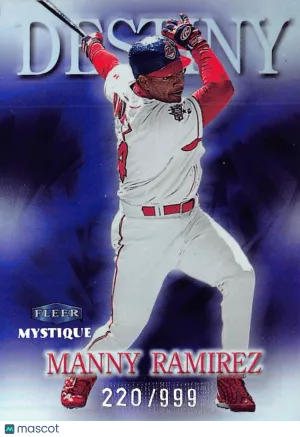 1999 Fleer Mystique Destiny Manny Ramirez /999 #9 of 10 D Cleveland Indians