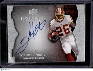 2009 Upper Deck Exquisite Collection Clinton Portis #E-CP Endorsements /60