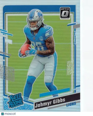2023 Panini Donruss Optic Football Jahmyr Gibbs Holo Rookie #236 Detroit Lions