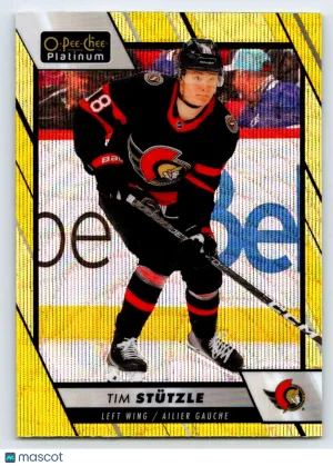 2024 O-Pee-Chee Platinum Tim Stützle #186 Neon Yellow Surge