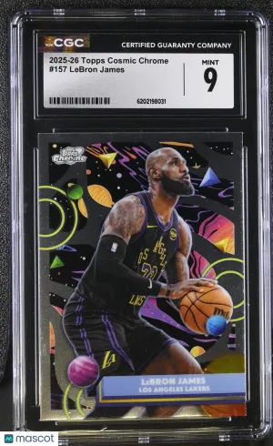 2025-26 Topps Cosmic Chrome LeBron James #157 CGC 9 Los Angeles Lakers