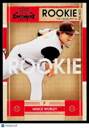 2008 Playoff Contenders Vance Worley #49
