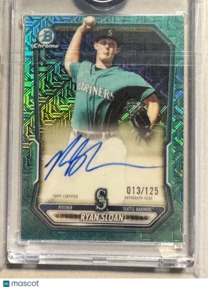 2026 Bowman Chrome Ryan Sloan #BMA-RS Green Mojo Refractor /125