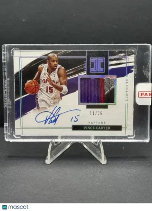 2021 Panini Impeccable Elegance Vince Carter #ER-VCT Patch 11/25 Memorabilia