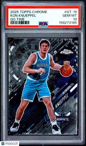 2025 Topps Chrome Go Time Kon Knueppel #GT-19 front