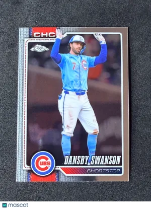 2026 Topps Chrome 187 Dansby Swanson Chicago Cubs