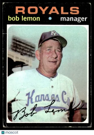 1971 Baseball Card Bob Lemon #91