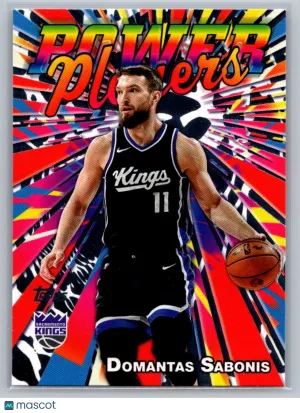 2025-26 Topps PP-14 Domantas Sabonis Power Players Sacramento Kings