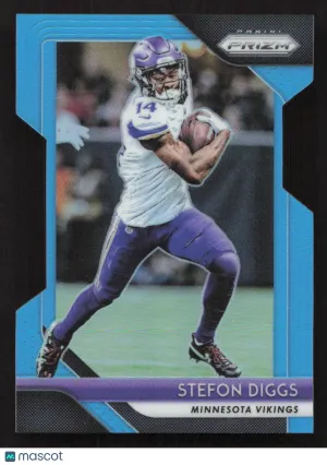 2018 Panini Prizm Stefon Diggs #80 Prizm Light Blue SN