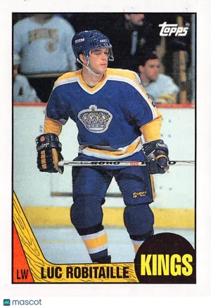 1987-88 Topps Luc Robitaille Rookie #42 Los Angeles Kings