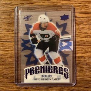 2024-25 Upper Deck Ice Matvei Michkov Premieres Blue Rookie /399 Flyers #245