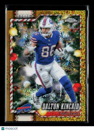 2026 Topps Chrome Holiday Dalton Kincaid #109 Gold Refractor
