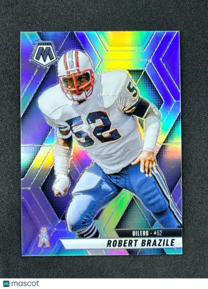 2025 Panini Mosaic 132 Robert Brazile HOF Silver Houston Oilers
