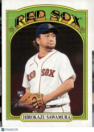 2021 Topps Heritage High Number Hirokazu Sawamura #615 RC