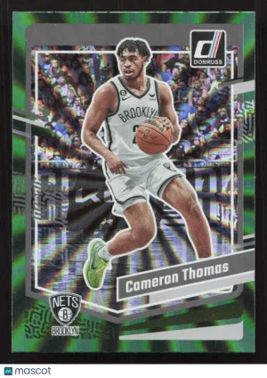2023-24 Donruss Cameron Thomas #69 Green Laser Holo