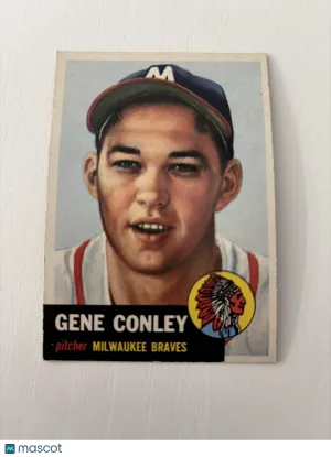 1953 Topps Gene Conley #215 EX+
