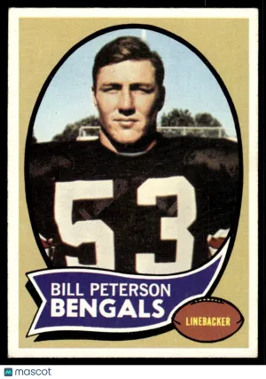 1970 Football Card Bill Peterson #16