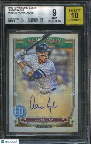 Aaron Judge 2020 BGS 9 New York Yankees