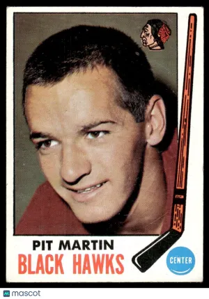 1969 Hockey Card Pit Martin #75