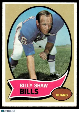 1970 Football Card Billy Shaw #229