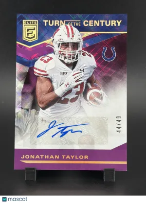 2020 Panini Donruss Elite Jonathan Taylor #TC-JT Turn of the Century Autographs /49
