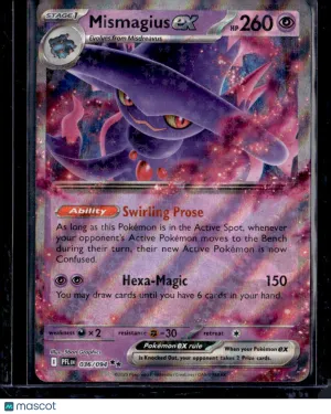 2025 Scarlet & Violet Phantasmal Flames Mismagius EX Holo Double Rare RR #36/94