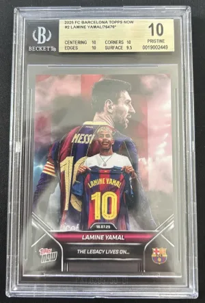 2025 FC Barcelona Topps Now Lamine Yamal