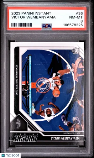 2023 Panini Instant Basketball Victor Wembanyama #36 PSA 8