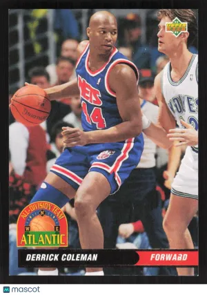 1992-93 Upper Deck Derrick Coleman #AD2 All-Division Team