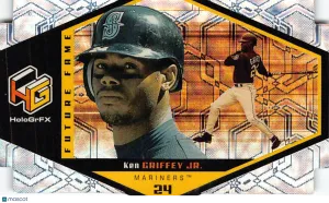 1999 Upper Deck HoloGrFX Future Fame Ken Griffey Jr. Die-Cut #F4 Seattle Mariners