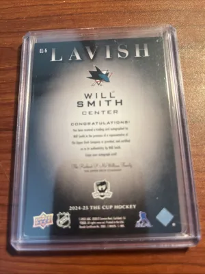 2024/25 UPPER DECK THE CUP #EL-5 WILL SMITH LAVISH AUTO RC ROOKIE #21/25 back