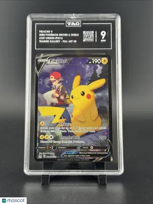 Swsh11: Lost Origin Trainer Gallery Pikachu V Holo Ultra Rare TAG 9 #TG16/TG30