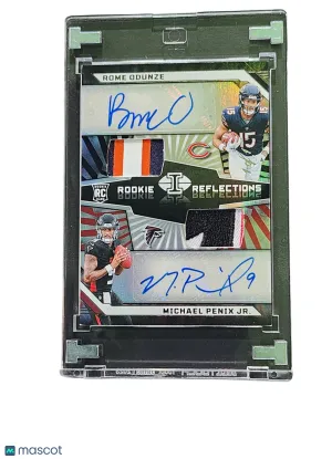 2024 Panini 1/1 Rome Odunze Michael Penix Jr. #RRA-WH Dual Auto Dual Patch RC