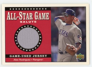 2001 Upper Deck Alex Rodriguez All-Star Game Salute Game-Used Jersey #SJ-AR2