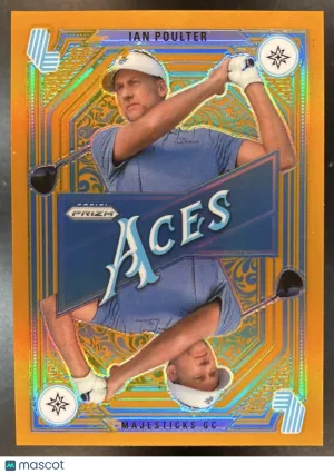 Panini Prizm LIV Ian Poulter Aces Gold Prizm #10 Majesticks GC Golf Card