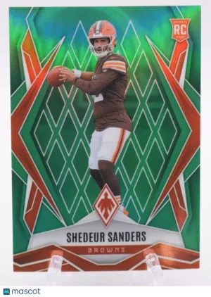 2025 Panini Phoenix Phoenix Sanders Shadeur Sanders Green Rookie
