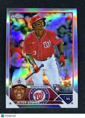 2023 Topps Chrome 56 Jeter Downs Refractors Washington Nationals