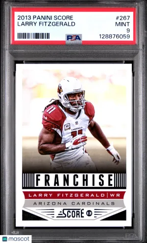 2013 Panini Score Larry Fitzgerald #267 PSA 9